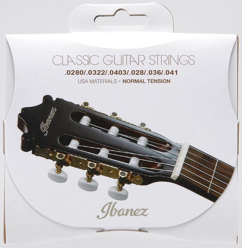 Ibanez أوتار جيتار كلاسيكي إيبانيز ICL S6NT (توتر عادي نايلون شفاف / ملفوف فضة، 0280 043) - Image 1